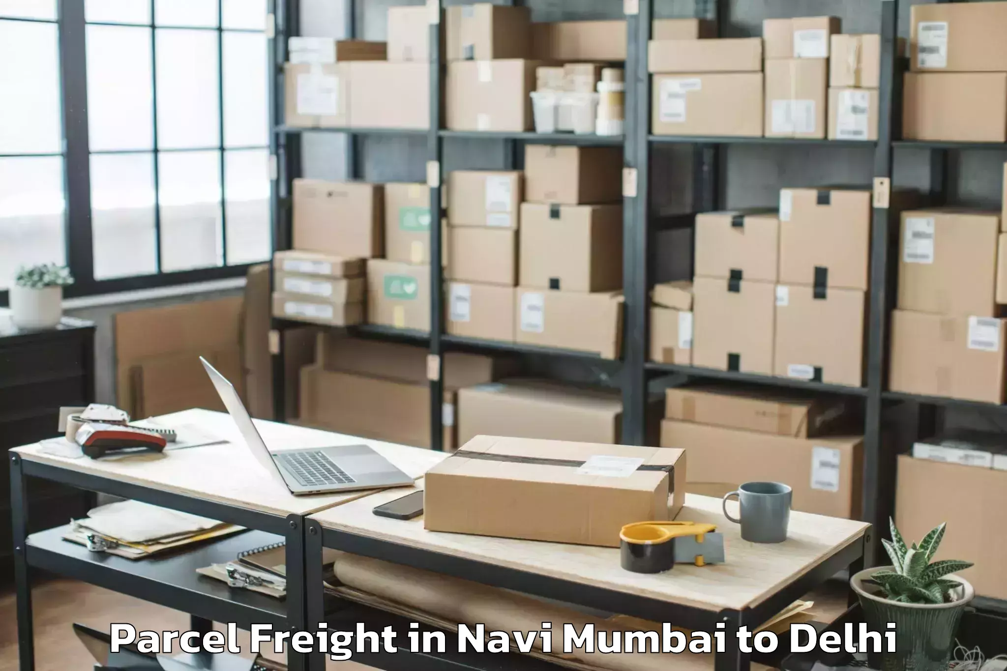 Top Navi Mumbai to Burari Parcel Freight Available